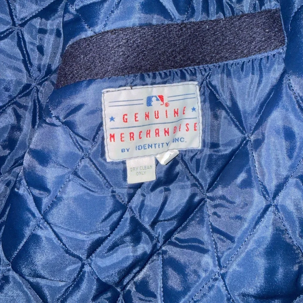 Vintage Cleveland Indians Wool Varsity Jacket Red/Blue Genuine Merchandise Large - Picture 3 of 7